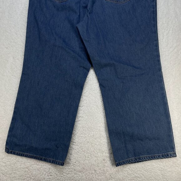 Lands' End Jeans Womens Sz 14 Blue Capri Wide Leg High Rise Waist 34x24 NWT - Picture 5 of 14
